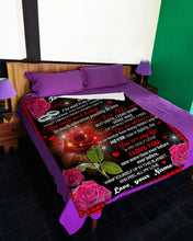 Load image into Gallery viewer, How Can So Much Feeling Red Rose Custom Name Gift For Wife Fleece Blanket
