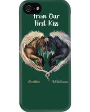 Load image into Gallery viewer, Horses From Our First Kiss Custom Name Gift For Girlfriend Phone case
