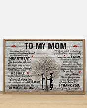 Load image into Gallery viewer, Daughter Gift For Mom When I Was Feeling Low Horizontal Poster

