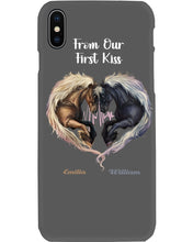 Load image into Gallery viewer, Horses From Our First Kiss Custom Name Gift For Girlfriend Phone case
