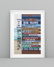 Load image into Gallery viewer, The Gift Of You Custom Name Gift For Husband Vertical Poster
