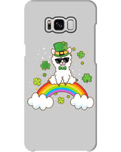 Load image into Gallery viewer, Llama Sitting On Rainbow Clovers St Patrick's Day Gift Phone case
