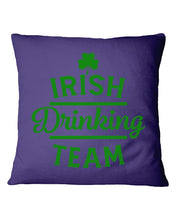 Load image into Gallery viewer, Irsih Drinking Team Green Shamrock St Patrick's Day Pillow Cover
