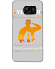 Load image into Gallery viewer, Son Gift For Navy Mom Behind Every Strong Soldier Phone case

