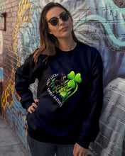 Load image into Gallery viewer, Doberman Not Lucky Simply Blessed Clover St Patrick's Day Gift For Dog Lovers Sweatshirt
