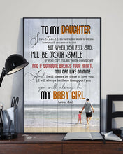 Load image into Gallery viewer, When You Feel Sad Beach Dad Gift For Daughter Vertical Poster

