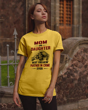 Load image into Gallery viewer, Mom And Daughter Best Freaking Partner In Crime Ever Guys Tee
