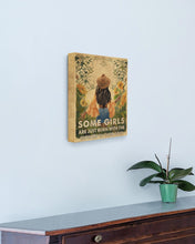 Load image into Gallery viewer, Gift For Women Sunflower Some Girls Are Just Born With The Flower Matte Canvas
