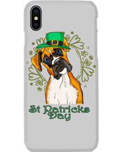 Load image into Gallery viewer, Boxer With Top Hat Pattern St Patrick's Day Gift For Dog Lovers Phone case
