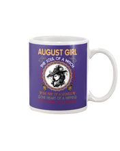 Load image into Gallery viewer, Birthday Gift For August Girl The Soul Of A Witch Mug
