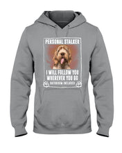 Load image into Gallery viewer, Spinone Italiano Personal Stalker St. Patrick's Day Printed Mug Hoodie
