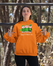 Load image into Gallery viewer, Pig Wear Plaid Shirt And Top Hat St Patrick's Day Gift Hoodie

