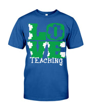 Load image into Gallery viewer, Teaching Love Clover St Patrick's Day Gift Guys Tee
