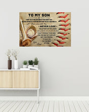Load image into Gallery viewer, Dad Gift For Son Baseball Lovers The Rest Of Mine Horizontal Poster
