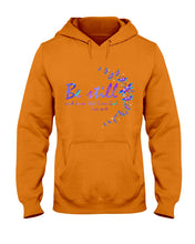 Load image into Gallery viewer, Be Still And Know That I Am God Purple Dragonfly Hoodie
