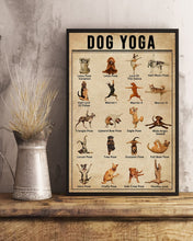 Load image into Gallery viewer, Funny Dog Yoga Poses Gift For Dog Lovers Vertical Poster
