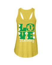 Load image into Gallery viewer, Teaching Love Clover St Patrick's Day Gift Ladies Flowy Tank
