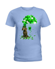 Load image into Gallery viewer, American Water Spaniel Patrick Balloons St. Patrick's Day Color Changing Mug Ladies Tee
