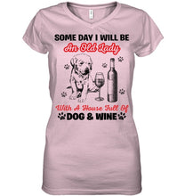 Load image into Gallery viewer, Some Day I Will Be An Old Lady With A House Full Of Dog And Wine Ladies V-Neck
