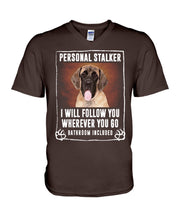 Load image into Gallery viewer, English Mastiff Personal Stalker St. Patrick's Day Printed Mug Guys V-Neck
