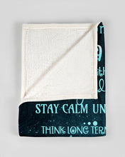 Load image into Gallery viewer, Advices From A Sea Turtle Stay Calm Under Pressure Fleece Blanket
