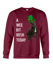 Load image into Gallery viewer, Patterdale Terrier Irish Today St. Patrick's Day Printed Mug Sweatshirt
