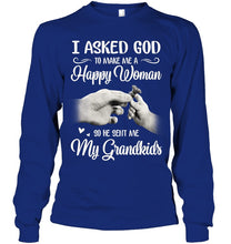 Load image into Gallery viewer, God Sent Me My Grandkids Gift For Grandma Unisex Long Sleeve
