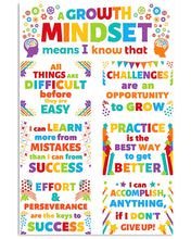 Load image into Gallery viewer, Growth Mindset Means I Know That All Things Difficult Colorful Gift For Teacher Vertical Poster
