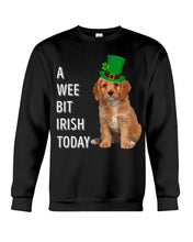 Load image into Gallery viewer, Cavapoo Irish Today Green St. Patrick's Day Printed Mug Sweatshirt
