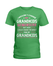 Load image into Gallery viewer, I Could Change The World For My Grandkids Ladies Tee
