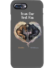 Load image into Gallery viewer, Horses From Our First Kiss Custom Name Gift For Girlfriend Phone case
