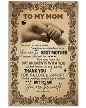 Load image into Gallery viewer, You Are The Best Mother Paisley Design Son Gift For Mom Vertical Poster
