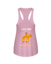 Load image into Gallery viewer, Son Gift For Navy Mom Behind Every Strong Soldier Ladies Flowy Tank
