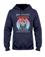 Load image into Gallery viewer, My Angel Grandpa Who Watched Over My Back Hoodie
