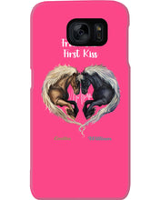 Load image into Gallery viewer, Horses From Our First Kiss Custom Name Gift For Girlfriend Phone case
