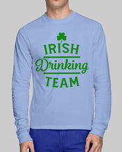 Load image into Gallery viewer, Irsih Drinking Team Green Shamrock St Patrick's Day Unisex Long Sleeve
