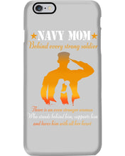 Load image into Gallery viewer, Son Gift For Navy Mom Behind Every Strong Soldier Phone case
