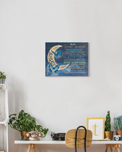 Load image into Gallery viewer, Blue Butterflies Grandma Gift For Granddaughter Think About You Matte Canvas
