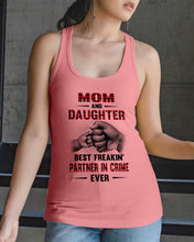 Load image into Gallery viewer, Mom And Daughter Best Freaking Partner In Crime Ever Ladies Flowy Tank

