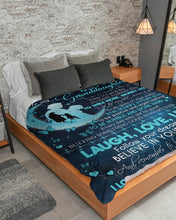 Load image into Gallery viewer, Grandma Gift For Granddaughter Follow Your Dreams Sherpa Blanket
