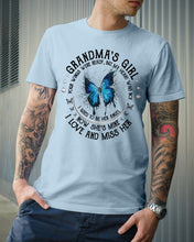 Load image into Gallery viewer, Blue Butterfly Gift For Angel Grandma Your Wings Were Ready Guys Tee
