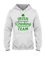 Load image into Gallery viewer, Irsih Drinking Team Green Shamrock St Patrick's Day Hoodie
