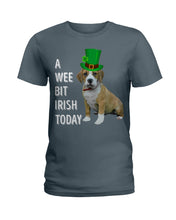 Load image into Gallery viewer, Beabull Irish Today Green St. Patrick's Day Printed Mug Ladies Tee
