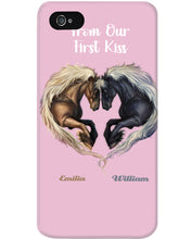 Load image into Gallery viewer, Horses From Our First Kiss Custom Name Gift For Girlfriend Phone case
