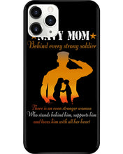 Load image into Gallery viewer, Son Gift For Navy Mom Behind Every Strong Soldier Phone case

