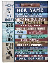Load image into Gallery viewer, You Make Me A Better Person Custom Name Gift For Girlfriend Fleece Blanket
