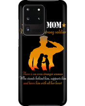 Load image into Gallery viewer, Son Gift For Navy Mom Behind Every Strong Soldier Phone case
