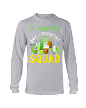 Load image into Gallery viewer, Happy St. Patrick's Day Printed Mug Drinking Squad 2021 Irish Shamrock Unisex Long Sleeve
