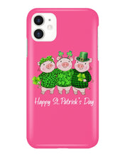 Load image into Gallery viewer, Pig Wear Plaid Shirt And Top Hat St Patrick's Day Gift Phone case
