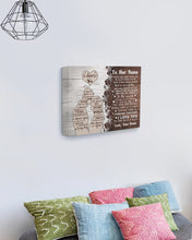 Load image into Gallery viewer, A Couple You Are My World Custom Name Gift For Girlfriend Matte Canvas
